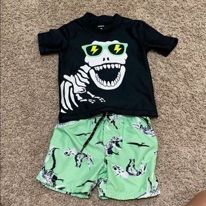 Toddler boy swim suit set